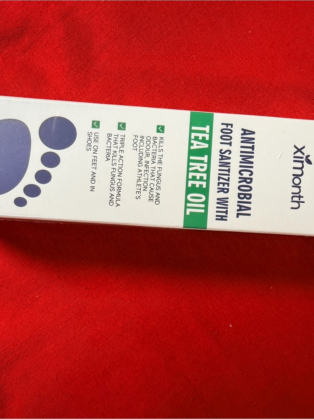 Antimicrobial Foot Sanitizer with Tea Tree Oil - White/Green